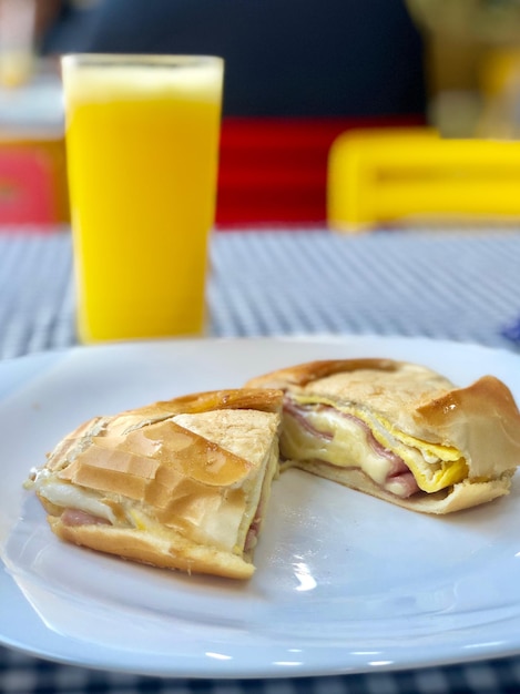 Close-up of breakfast served on table in restaurant