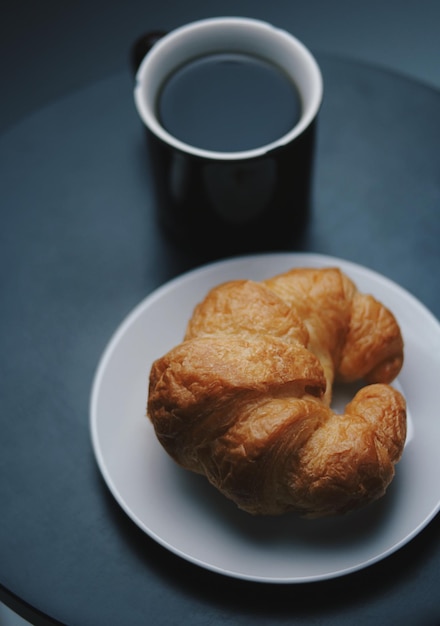 Close-up of breakfast served on table