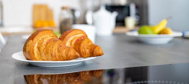 Foto close-up della colazione servita sul tavolo