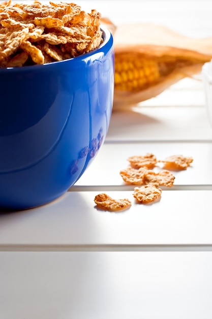 Close-up of breakfast served on table