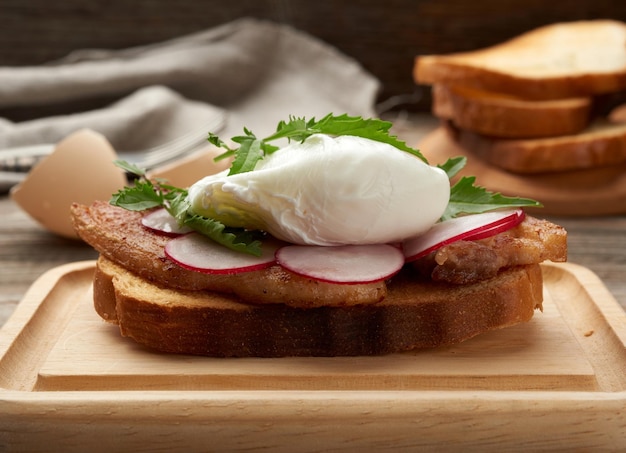 Close-up of breakfast served on table