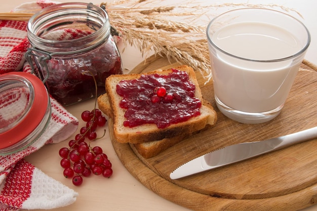 Foto close-up della colazione servita