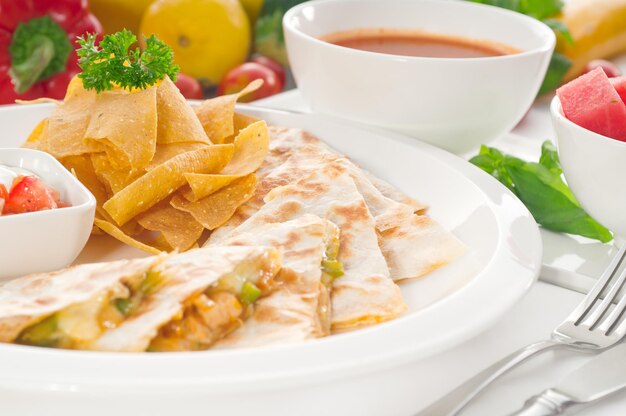 Close-up of breakfast on table