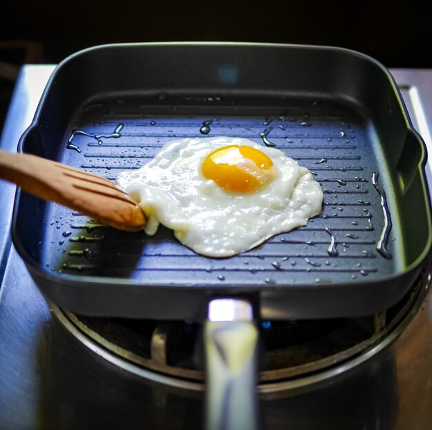 Photo close-up of breakfast on table