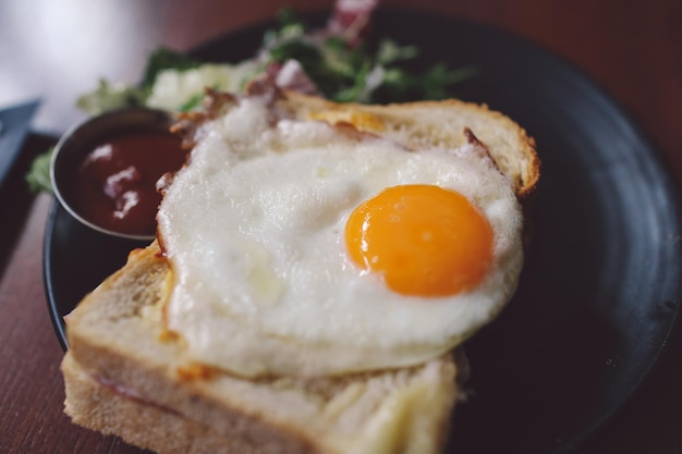 朝食のクローズアップ