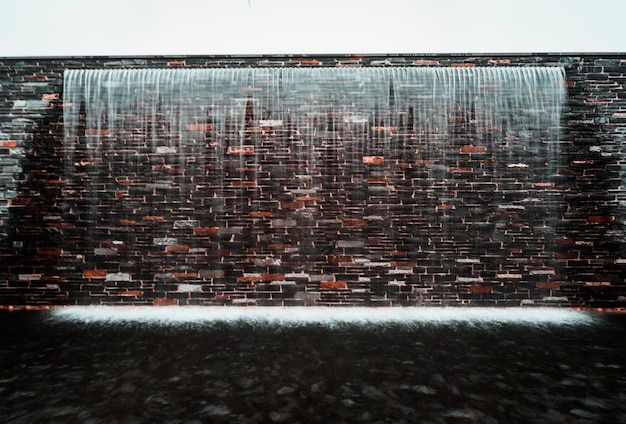 Foto close-up di un muro di mattoni