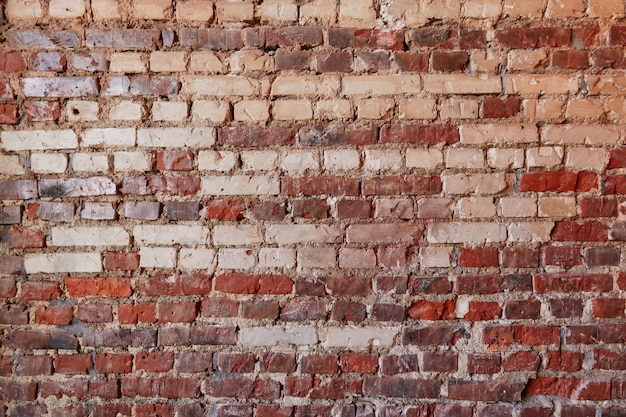 A close up of a brick wall