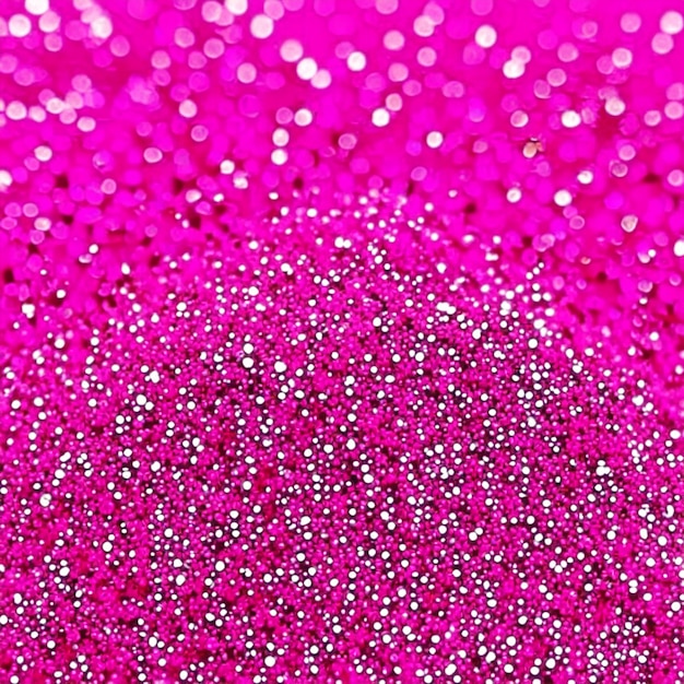 Close up on bright glitter pink texture