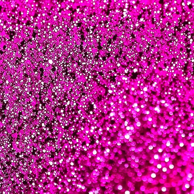 Close up on bright glitter pink texture