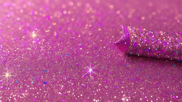 Photo close up on bright glitter