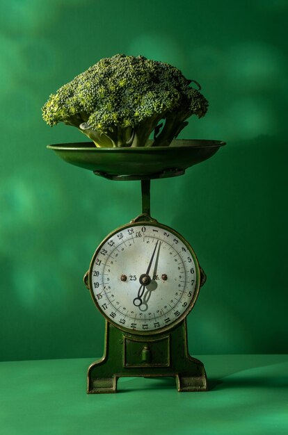 Close-up of broccoli on table