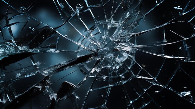 a close up of a broken glass