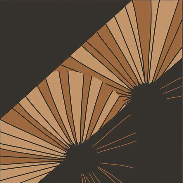 Photo a close up of a brown and black abstract design generative ai