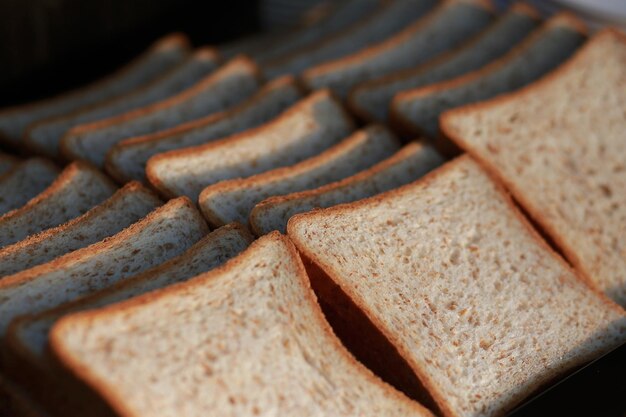 Photo close-up of brown breads