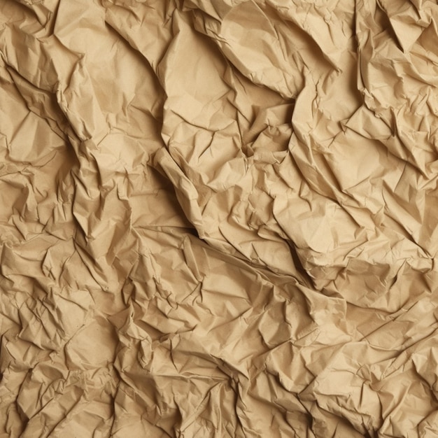 A close up of a brown crumpled paper