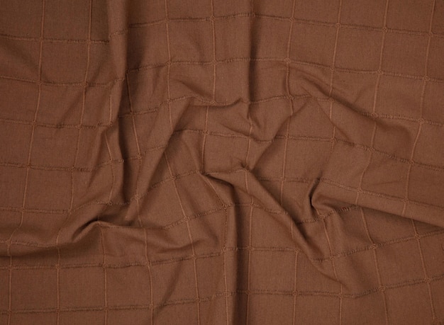 Close Up of brown fabric as background