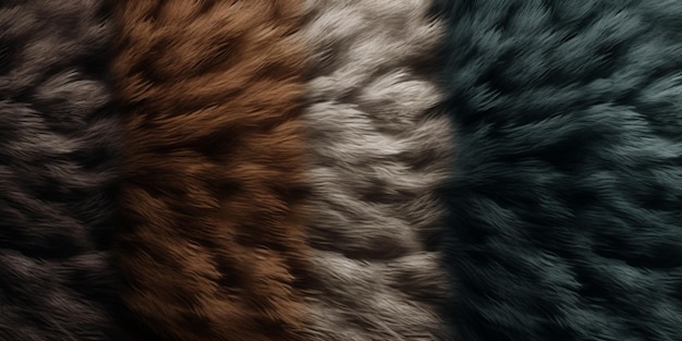 Photo a close up of a brown fur pattern