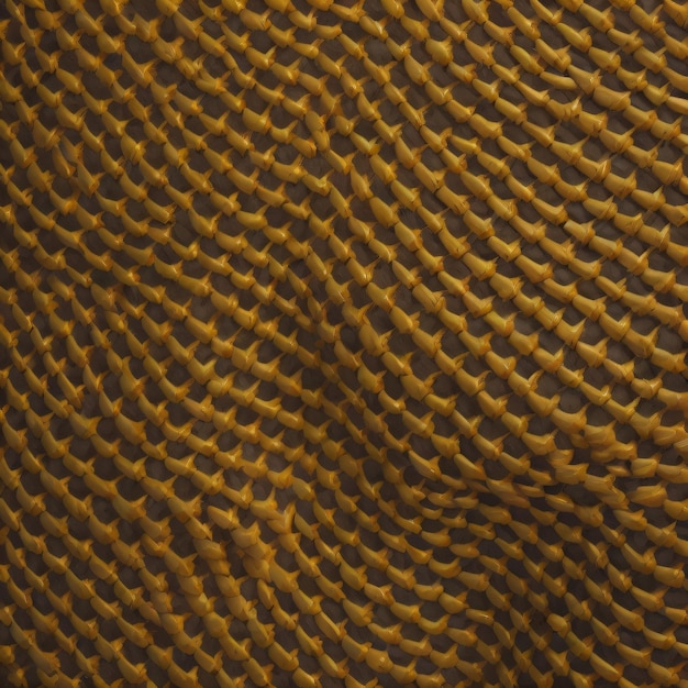 Photo a close up of a brown and gold fabric with a brown texture.