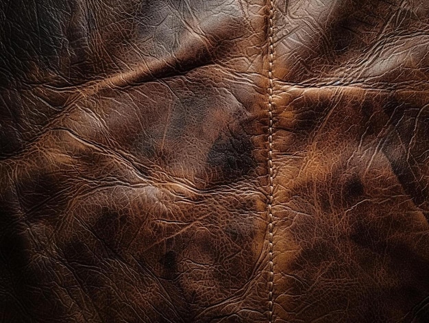 a close up of a brown leather material