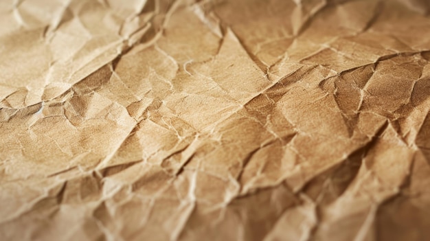 Близкий взгляд на текстуру коричневой бумаги