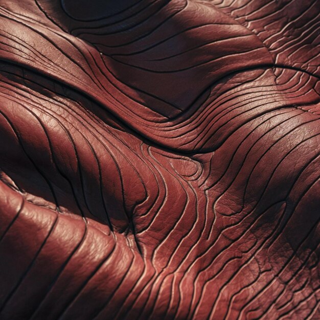 a close up of a brown and red surface with a brown and red pattern