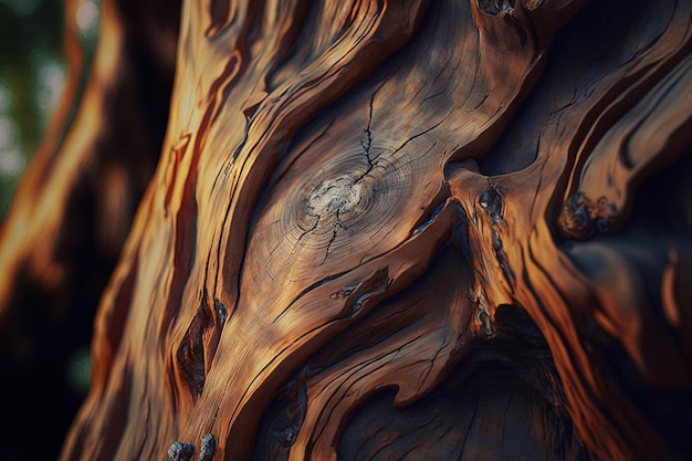 A close up of a brown trunk