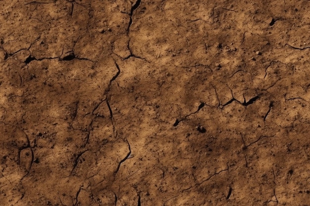 A close up of a brown wall with cracks and cracks generative ai