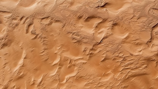 a close up of a brown wall with a small amount of sand generative ai