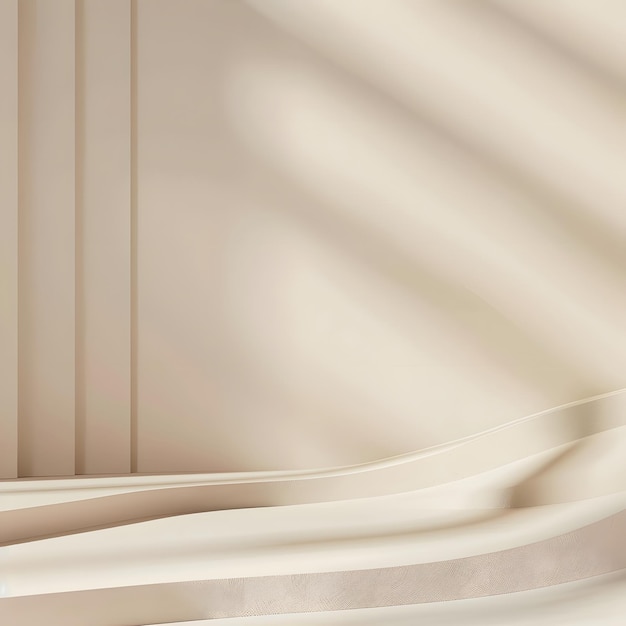 a close up of a brown and white striped sheet with a white ribbon on it