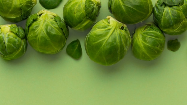 Photo close-up of brussels sprout