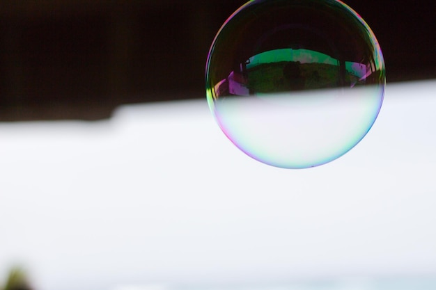 Photo close-up bubble