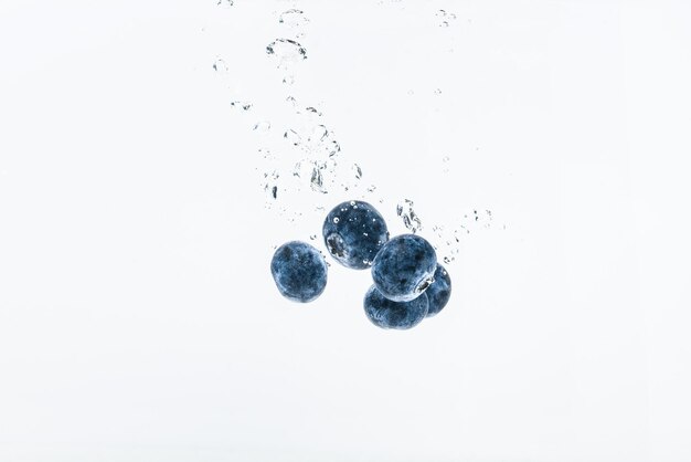 Close-up of bubbles against white background