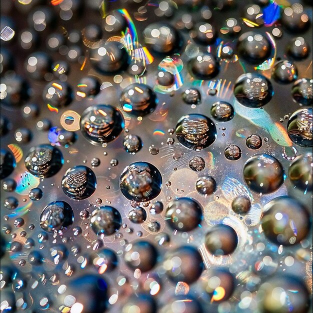 Photo a close up of bubbles and a hand in the water