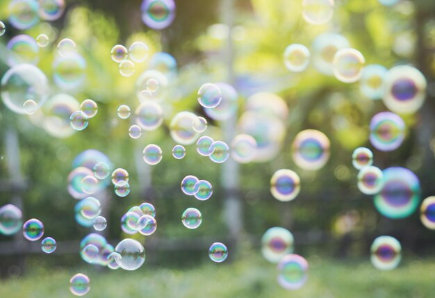 Close-up of bubbles in water