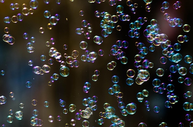 Photo close-up of bubbles