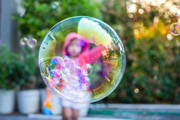 Photo close-up of bubbles