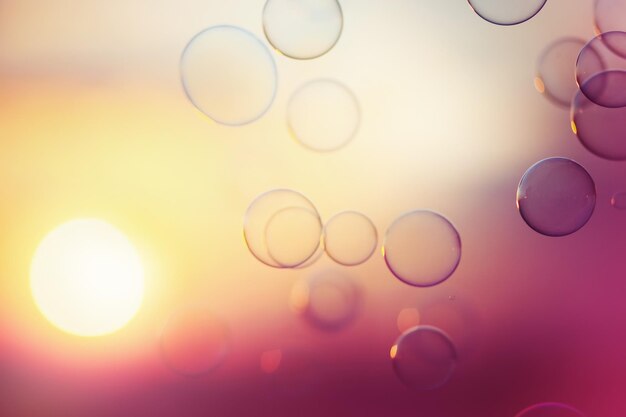 Photo close-up of bubbles