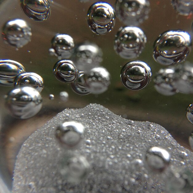 Photo close up of bubbles