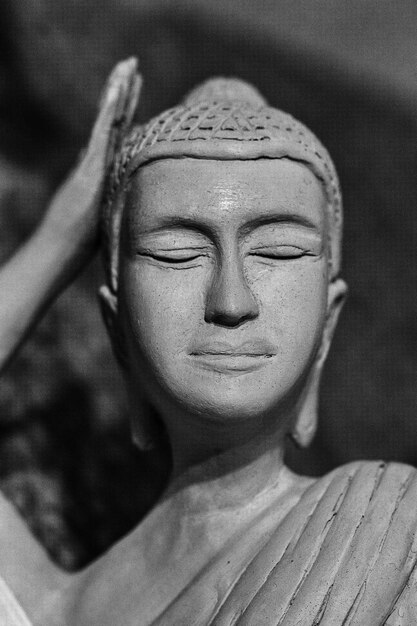 Photo close-up of buddha statue