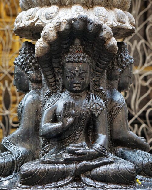 Photo close-up of buddha statue