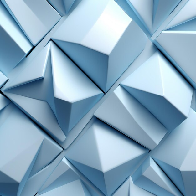 部屋の生成AIの青い立方体の群れのクローズアップ