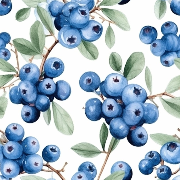 Близкий взгляд на кучу голубых ягод на ветви генеративной аи