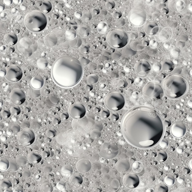 Foto un primo piano di un gruppo di bolle in una ciotola generativa ai