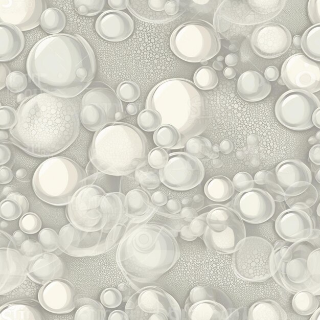 Photo a close up of a bunch of bubbles on a surface generative ai