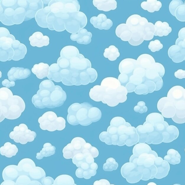 Photo a close up of a bunch of clouds in the sky generative ai