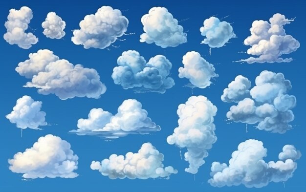 A close up of a bunch of clouds in the sky generative ai