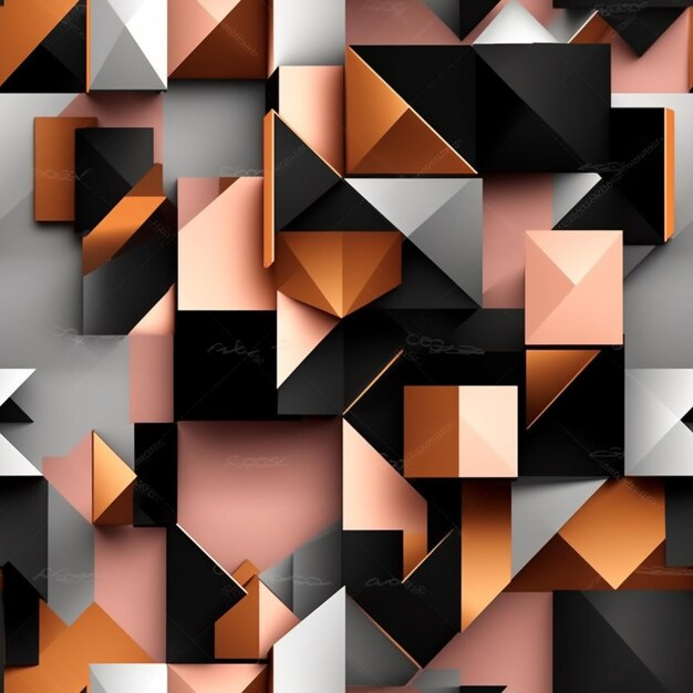 A close up of a bunch of different colored cubes generative ai