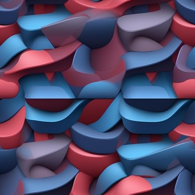 a close up of a bunch of different colored shapes generative ai