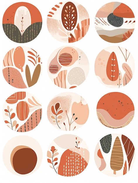 a close up of a bunch of different shapes and sizes of leaves generative ai