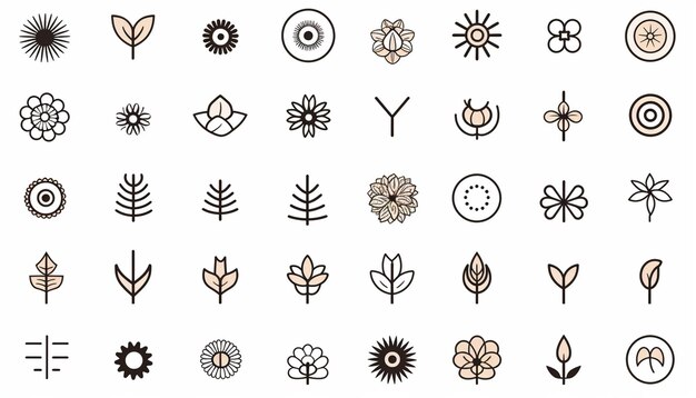 a close up of a bunch of different types of flowers generative ai